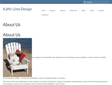 Tablet Screenshot of kaffirlimedesign.com.au